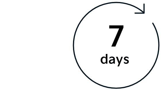 환불 보장 서비스 - 7days