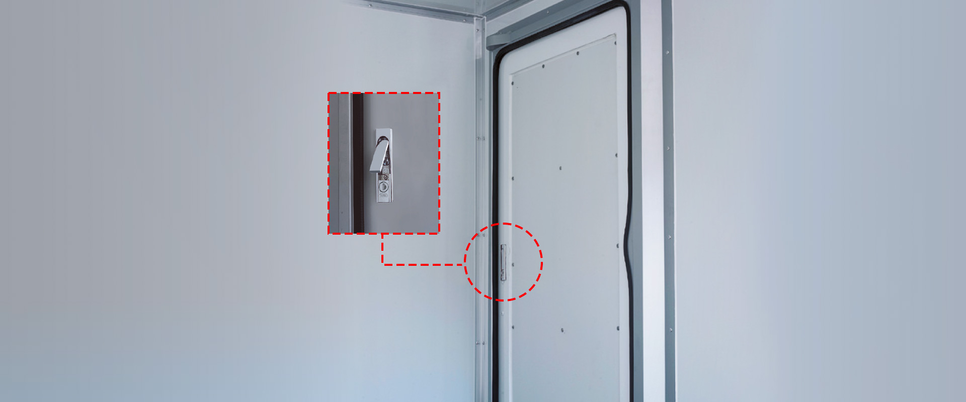 탑내부 사이드도어 개폐장치